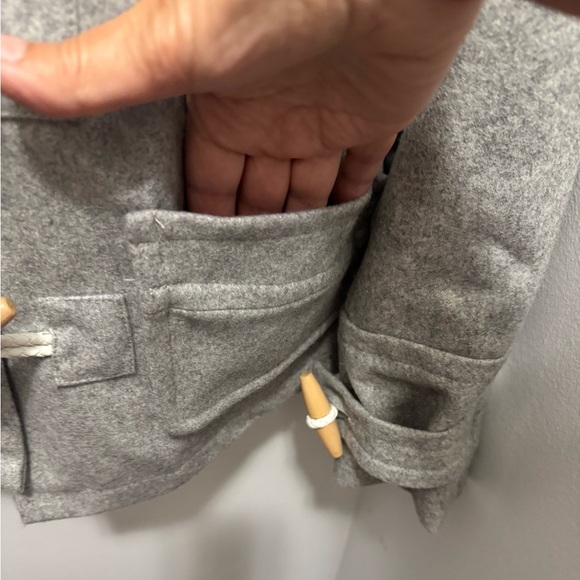 Wool Coat Zanerobe Scandi Girl Gray Toggle Duffle Coat Jacket Winter Cottage 8 - Picture 3 of 11